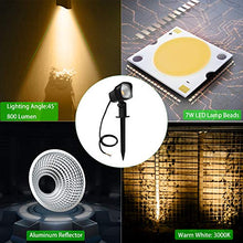 Carica l&#39;immagine nel visualizzatore di Gallery, Luci da Giardino 7W COB, CLY Faretti led, 800LM Bianca Calda 2pcs