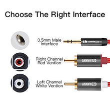 Carica l'immagine nel visualizzatore di Gallery, LINKINPERK Cavo Audio RCA Jack, Adattatore Jack 3.5mm a 2RCA 5M