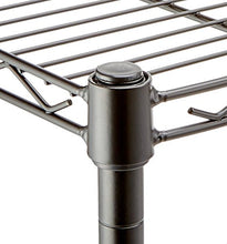 Carica l&#39;immagine nel visualizzatore di Gallery, AmazonBasics - Scaffalatura a 3 ripiani, su rotelle, Nero