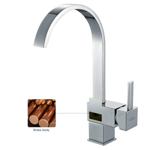 Miscelatore Cucina Auralum® Rubinetto per Lavello da Canna Cromato - Ilgrandebazar