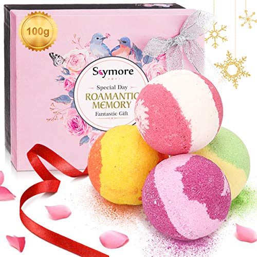 Bombe da Bagno Skymore, 4x100g,Confezione Regalo per San Valentino, Naturali... - Ilgrandebazar