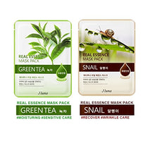 Carica l&#39;immagine nel visualizzatore di Gallery, Jluna korea real essence facial sheet masks 10 pack - 10 different types of... - Ilgrandebazar