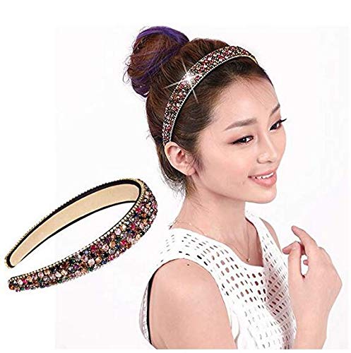 MUCKLILY 4pezzi Cerchietto per Capelli in Strass Accessorio MUCKLILY 4pezzi Cerchietto per Capelli in Strass Accessorio