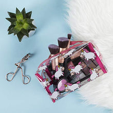 Carica l&#39;immagine nel visualizzatore di Gallery, Vivid Hue - Pochette grande per trucco da donna, in PVC, Chubby Unicorn