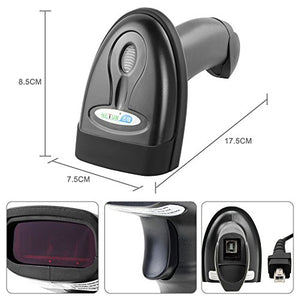 NETUM Lettore Codici a Barre Wireless/USB 2.0 Anfibio / 2.4Ghz Barcode...