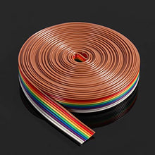 Carica l'immagine nel visualizzatore di Gallery, eetek 5 m cavo filo di IDC nastro piatto del colore arco iris de 10 pin