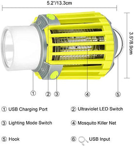 RUNACC Anti Zanzare Lampada da Campeggio LED Camping Lanterna Esterna...