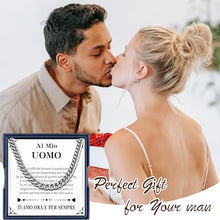Carica l&#39;immagine nel visualizzatore di Gallery, Merclix Regali Per Lui Natale Collana Uomo Idea Regalo Fidanzato Compleanno Amore Regalo Per Lui Regalo Marito Idee Regalo Uomo Compleanno Regalo Anniversario Per Lui Regalo Anniversario Matrimonio