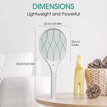 Carica l&#39;immagine nel visualizzatore di Gallery, DOUHE Bianca Racchetta Zanzare Elettrica, USB Ricaricabile bianco