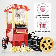 Carica l&#39;immagine nel visualizzatore di Gallery, Gadgy Popcorn Machine - Retro Macchina Pop Corn Compatta, Aria Calda Senza... - Ilgrandebazar