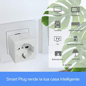 Presa Alexa Aunics Smart, Italiana 2 Pezzi Compatibile con Alexa...