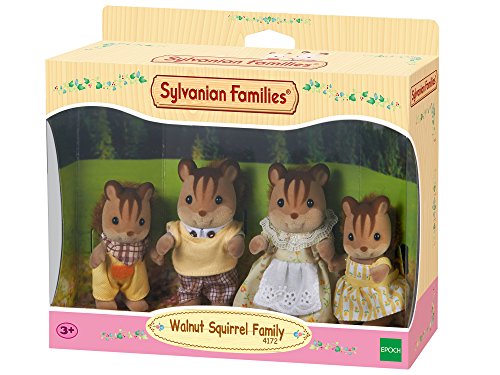 SYLVANIAN FAMILIES- Famiglia scoiattoli Chiari Mini Bambole, Multicolore,...