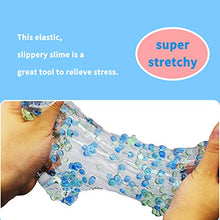 Carica l'immagine nel visualizzatore di Gallery, Swallowzy Crystal Slime Putty with Fishbowl Beads, 200ml Green+Light Blue - Ilgrandebazar