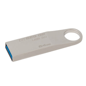 Kingston DataTraveler SE9 G2 - chiavetta 64GB USB 3.0, grigia 64 GB, Argento - Ilgrandebazar