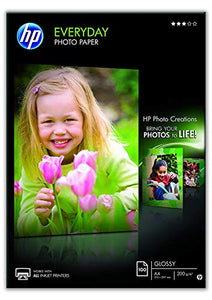 HP Q2510A Evertday Glossy Confezione da 100 Fogli di Carta Fotografica...