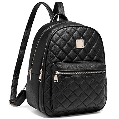 Zaino Donna, Myhozee Borsa Donna Pelle PU Zainetto impermeabile Nero –