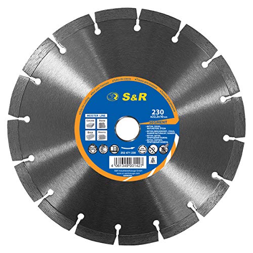 S&R Disco Diamantato 230 x 22,2 mm Standard Universale per 230 x