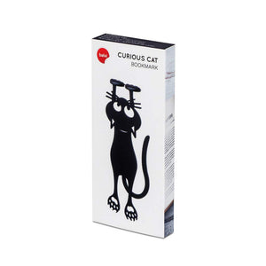 Balvi Segnalibro Curious Colore Nero a Forma di Gatto 12 cm Plastica/Nylon - Ilgrandebazar