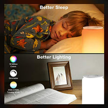 Carica l&#39;immagine nel visualizzatore di Gallery, LE Luce Notturna LED Alexa, Lampada da Comodino WiFi Sensore Touch,...