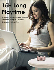 XLEADER SoundAngel (2 Gen) Cassa Bluetooth con suono HD 5W, Touch A oro rosa