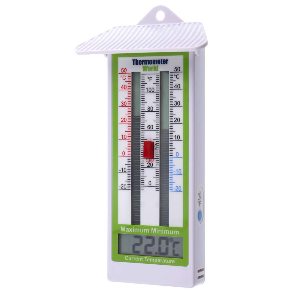 Termometro digitale massimo-minimo per serra, giardino, al chiuso o... - Ilgrandebazar