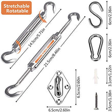 Carica l&#39;immagine nel visualizzatore di Gallery, Emooqi Kit di Fissaggio e Installazione, 42 Pezzi Heavy Duty Tenda