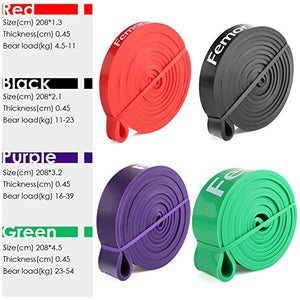FEMOR Elastici Fitness 2080mm, Set da 4, Resistenza...