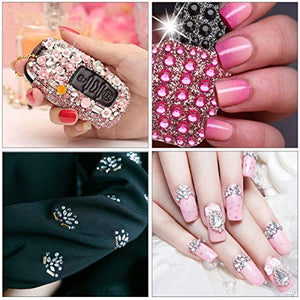 Phogary 870pcs 12 fogli autoadesivi strass adesivo, multicolore Bling... - Ilgrandebazar