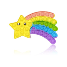 Carica l'immagine nel visualizzatore di Gallery, PIANETA Pop it Push it Fidget Toy, Pop Bubble, Gioco Antistress a fine Tensione Giocattolo sensoriale L'autismo allevia l'ansia. per Bambini e Adulti (Star)