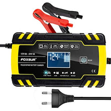 Carica l'immagine nel visualizzatore di Gallery, yotame Caricabatterie Auto Moto 12V/24V 8A, Caricabatteria Multi...