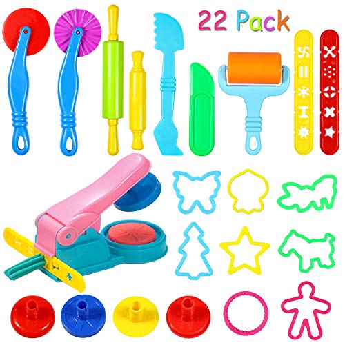 aovowog Utensili per Plastilina 22 Colorati Accessori e a Forme di... - Ilgrandebazar
