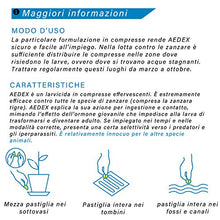 Carica l&#39;immagine nel visualizzatore di Gallery, Vebi Aedex Insetticida Larvicida Antizanzare- Barattolo 50 Compresse - 100g