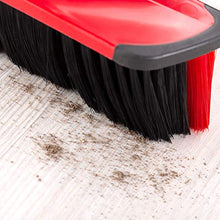 Carica l&#39;immagine nel visualizzatore di Gallery, Vileda 3Action Scopa per Interni, con 3 Diverse Setole, Cattura Rosso-grigio - Ilgrandebazar