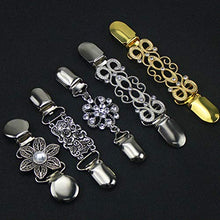 Carica l&#39;immagine nel visualizzatore di Gallery, NATUCE 5 Pezzi Cardigan Clip Retro Fiori Maglione Scialle Colletto... - Ilgrandebazar