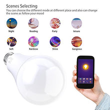 Carica l&#39;immagine nel visualizzatore di Gallery, EXTSUD Lampadina Intelligente 10W E27 RGB Dimmerabile WiFi Smart E27, Bianco - Ilgrandebazar