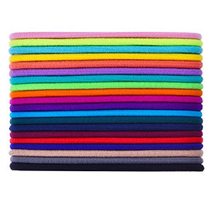 100 Pezzi Fasce Elastici per Capelli Legami Coda di Cavallo Bande... - Ilgrandebazar