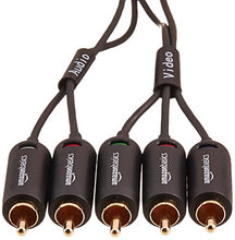 Carica l'immagine nel visualizzatore di Gallery, AmazonBasics - Cavo component audio video, 1,8 metri m