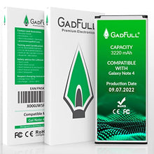 Carica l&#39;immagine nel visualizzatore di Gallery, GadFull Batteria compatibile con Samsung Galaxy Note 4 | Corrisponde al EB-BN910BBE originale| Compatibile con SM-N910F|SM-N910U|SM-N910C|SM-N910H|SM-N910A