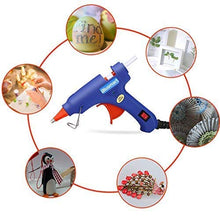 Carica l&#39;immagine nel visualizzatore di Gallery, Blusmart Mini Pistola per colla a caldo con 25 Bastoncini di colla, Blu