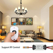 Carica l&#39;immagine nel visualizzatore di Gallery, eMylo Smart Wireless RF Relay Switch DC 12V 2 canali Telecomando 2 pacchi