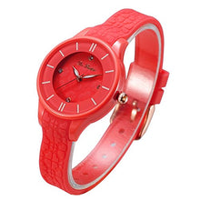 Carica l'immagine nel visualizzatore di Gallery, DR8986 Orologio da donna in plastica con cinturino silicone, Blue - Ilgrandebazar
