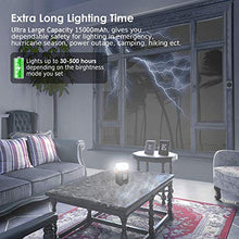 Carica l'immagine nel visualizzatore di Gallery, Lanterna da campeggio a LED ricaricabile e power bank 15000mAh, luce per...