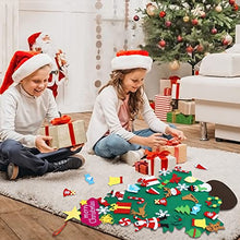 Carica l'immagine nel visualizzatore di Gallery, Albero di Natale in Feltro per Bambini, 3.5 Ft DIY Albero Natale Feltro Con 34 Staccabili Ornamenti, per Regali Di Natale Party Decorazioni Da Parete Per Porte