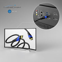 Carica l&#39;immagine nel visualizzatore di Gallery, KabelDirekt 20m Cavo HDMI 4K, compatibile con (HDMI 2.0a/b, 20 m, Nero/Blu