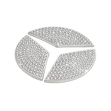 Carica l'immagine nel visualizzatore di Gallery, VDARK Mercedes Benz - Set di 3 Adesivi con Logo del Volante, 49 mm, argento