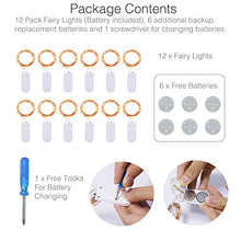 Carica l&#39;immagine nel visualizzatore di Gallery, Litogo Luci Led a Batteria (12 Pezzi), Lucine Decorative 2M Bianco Caldo - Ilgrandebazar