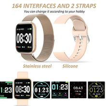 Carica l'immagine nel visualizzatore di Gallery, WWDOLL Smartwatch, Orologio Fitness Tracker Impermeabile da 1,4 Pollici Oro
