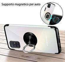 Carica l'immagine nel visualizzatore di Gallery, ZHIYIJIA per Cover Samsung Galaxy A51 Ring 360°Regolabile A51, Nero