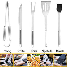 Carica l&#39;immagine nel visualizzatore di Gallery, Utensili barbecue, isimsus Attrezzi per barbecue Acciaio Inox Set Di...