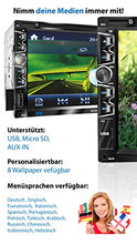 Carica l&#39;immagine nel visualizzatore di Gallery, XOMAX XM-2D6907 Autoradio con mirrorlink, Schermo Touch Screen da 17,7 cm /...